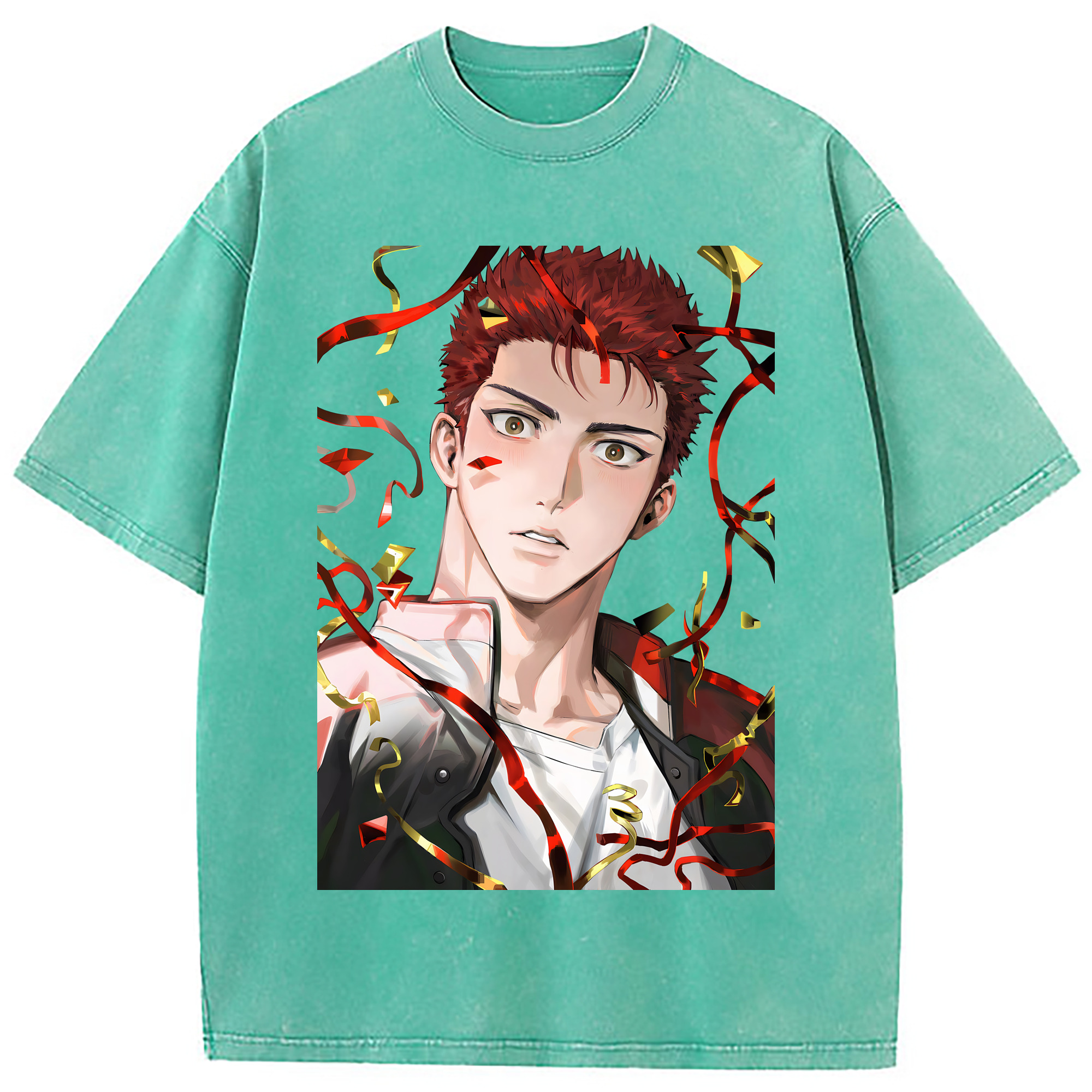 （画像用） SLAM DUNK／スラムダンク 綿100% ヴィンテージ風 半袖Tシャツ（フロントプリント）